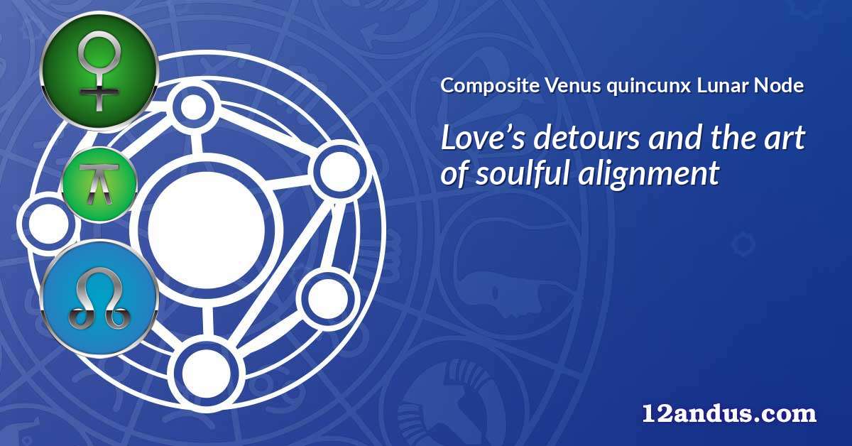Venus quincunx Lunar Node in the composite chart