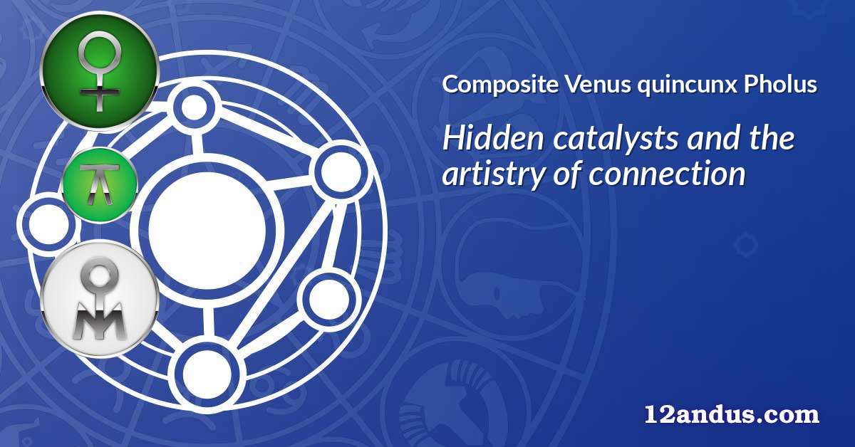 Venus quincunx Pholus in the composite chart
