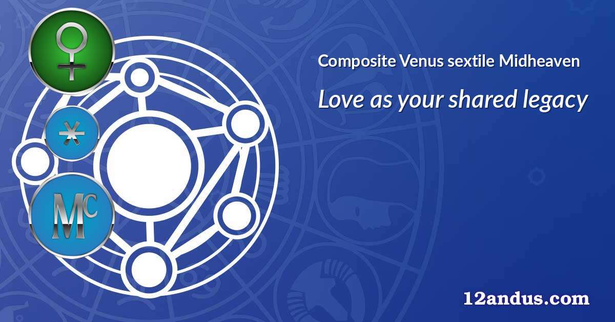 Venus sextile Midheaven in the composite chart