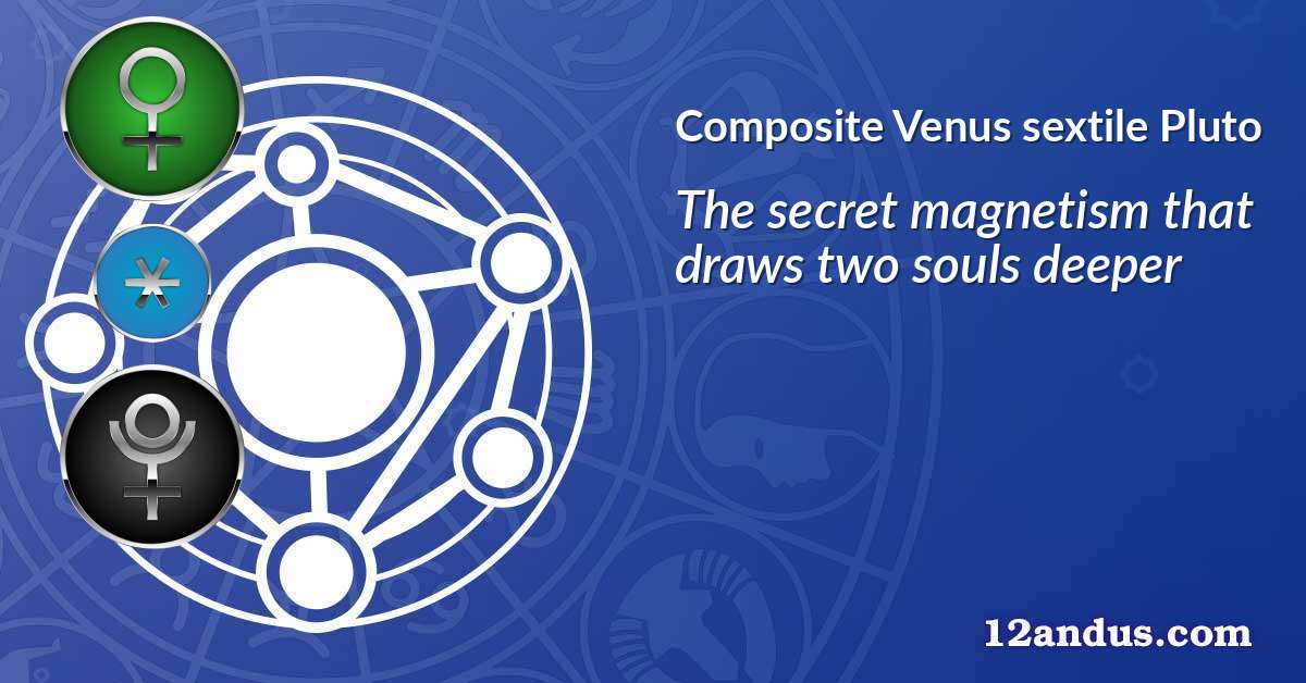 Venus sextile Pluto in the composite chart