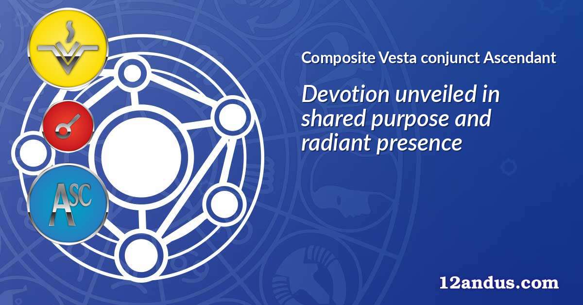 Vesta conjunct Ascendant in the composite chart