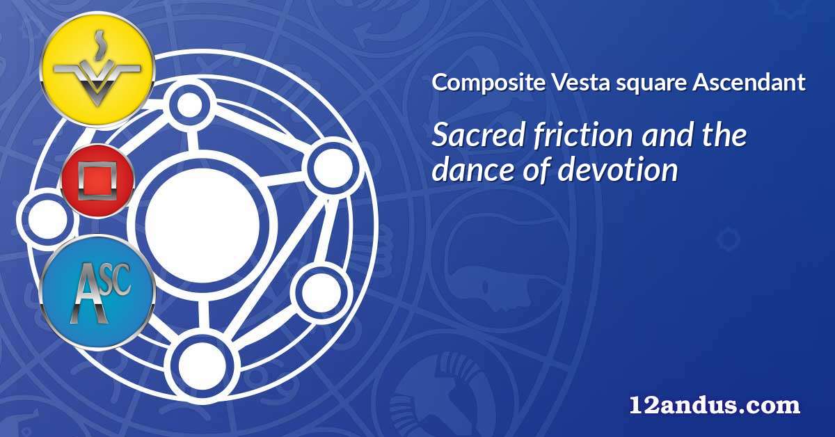 Vesta square Ascendant in the composite chart