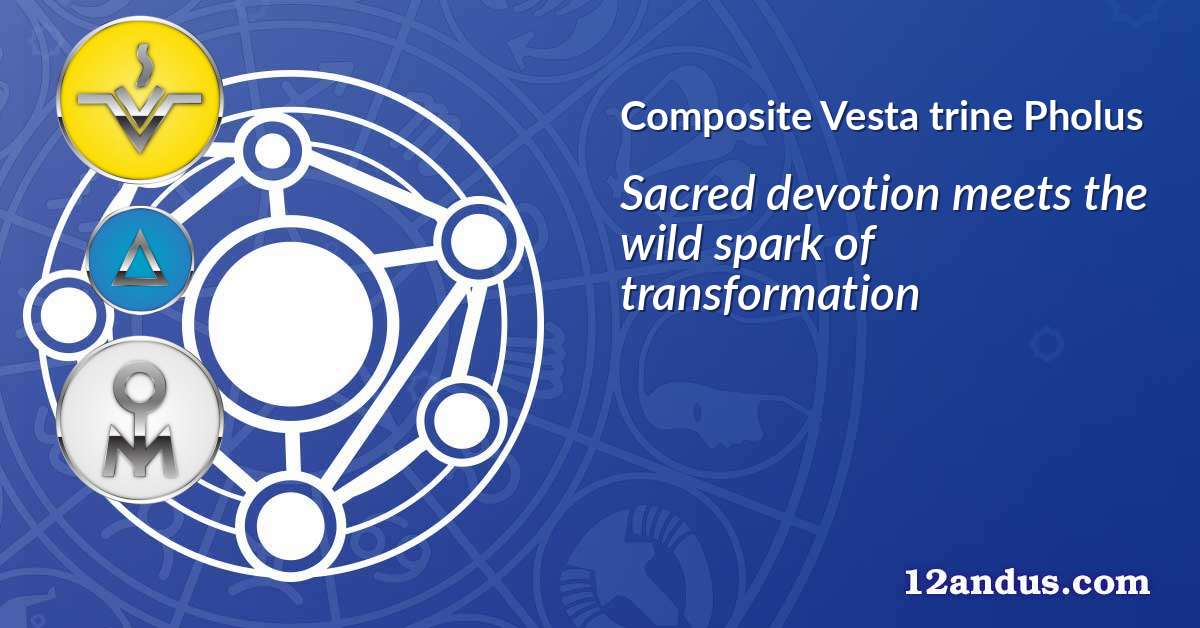 Vesta trine Pholus in the composite chart