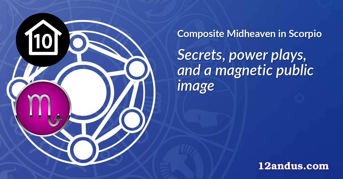Composite Midheaven in Scorpio in the composite chart