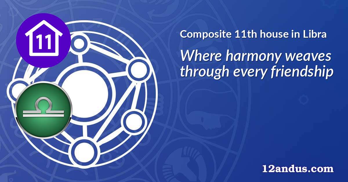 Composite 11th house in Libra in the composite chart