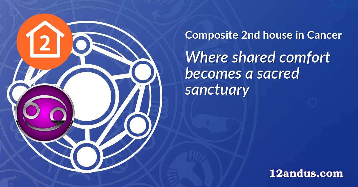 Composite 2nd house in Cancer in the composite chart