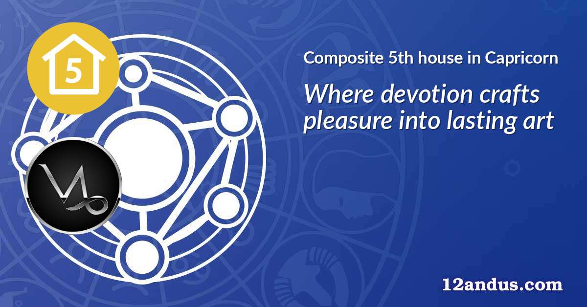 Composite 5th house in Capricorn in the composite chart