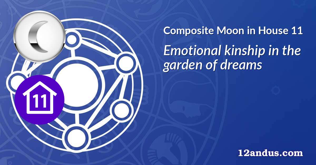 Moon in House 11 in the composite chart
