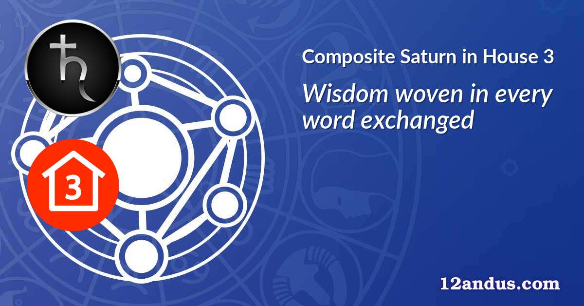 Saturn in House 3 in the composite chart