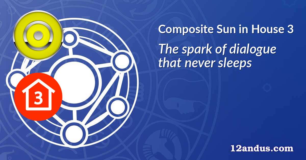 Sun in House 3 in the composite chart