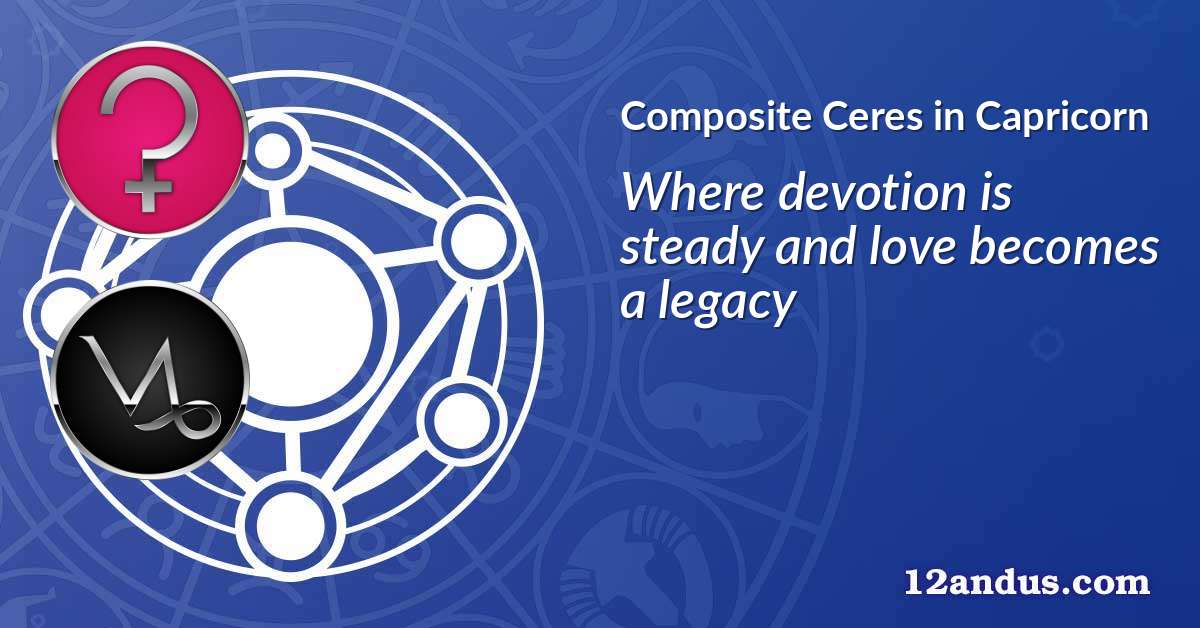 Ceres in Capricorn in the composite chart