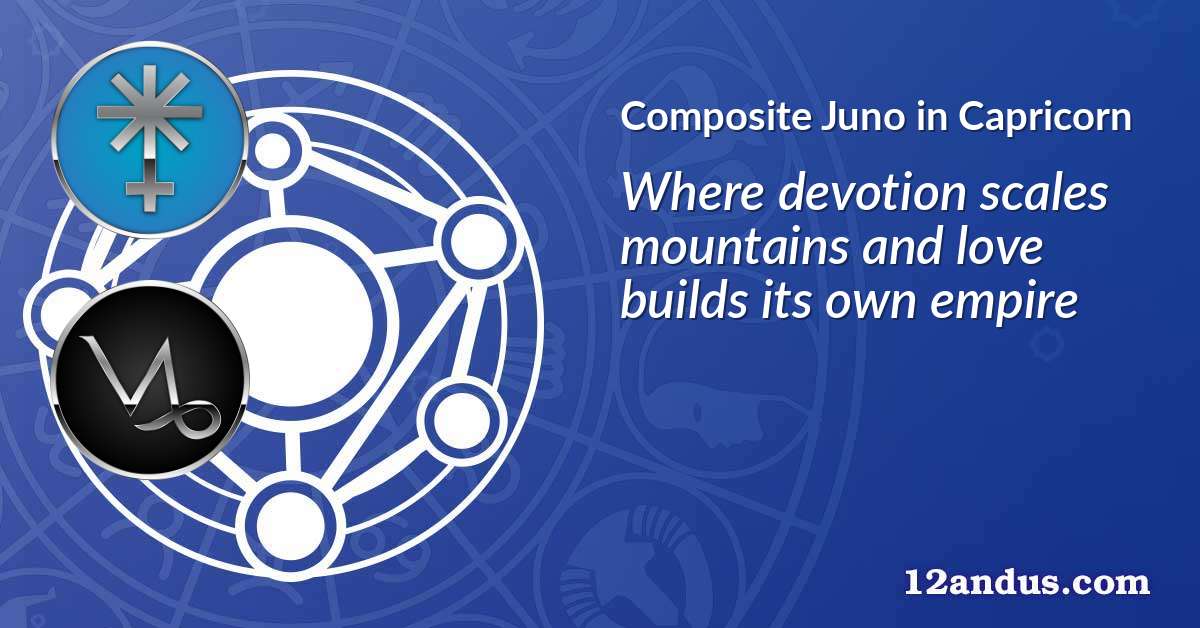 Juno in Capricorn in the composite chart