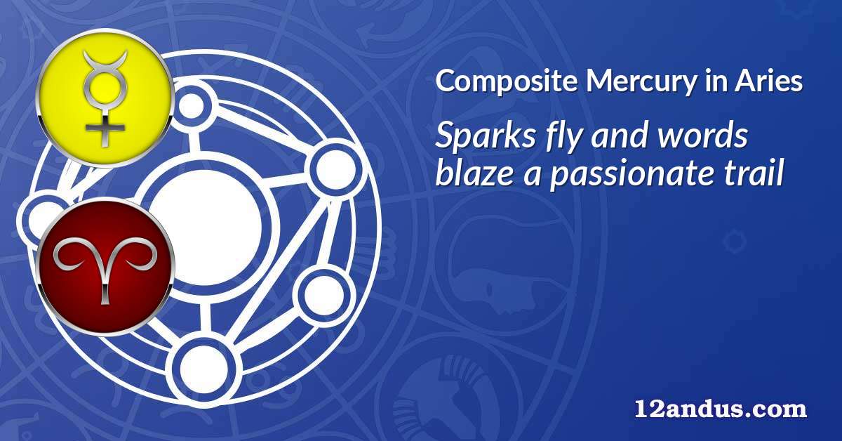 Mercury in Aries in the composite chart
