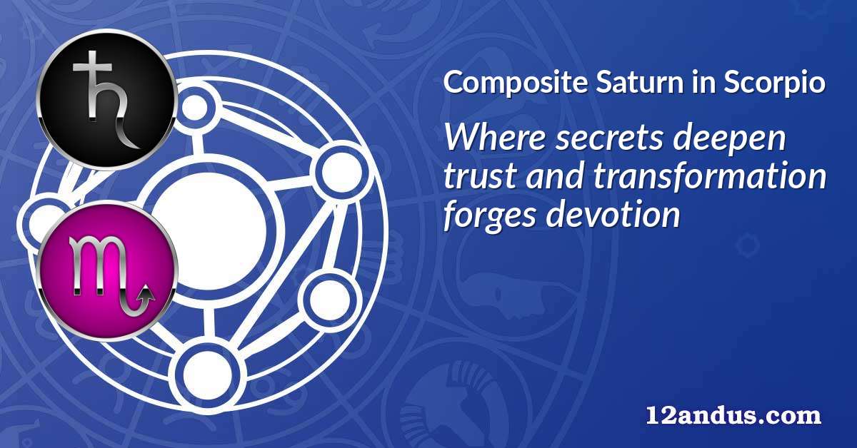 Saturn in Scorpio in the composite chart