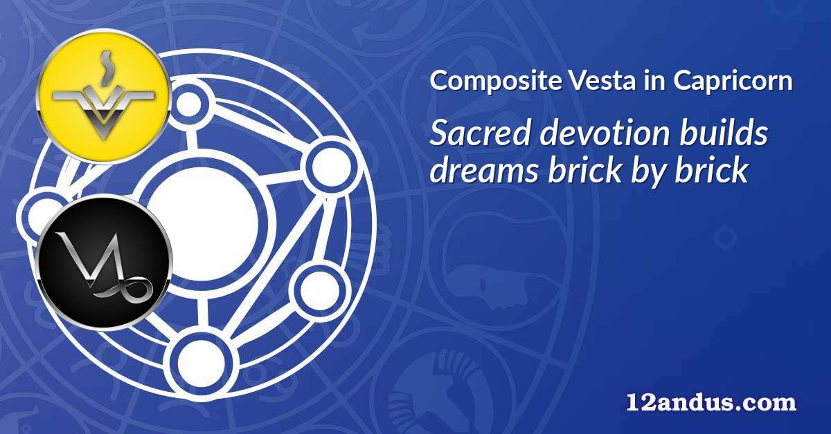 Vesta in Capricorn in the composite chart