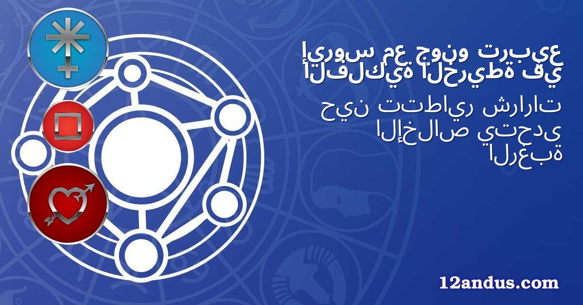 تربيع جونو مع إيروس في الخريطة الفلكية