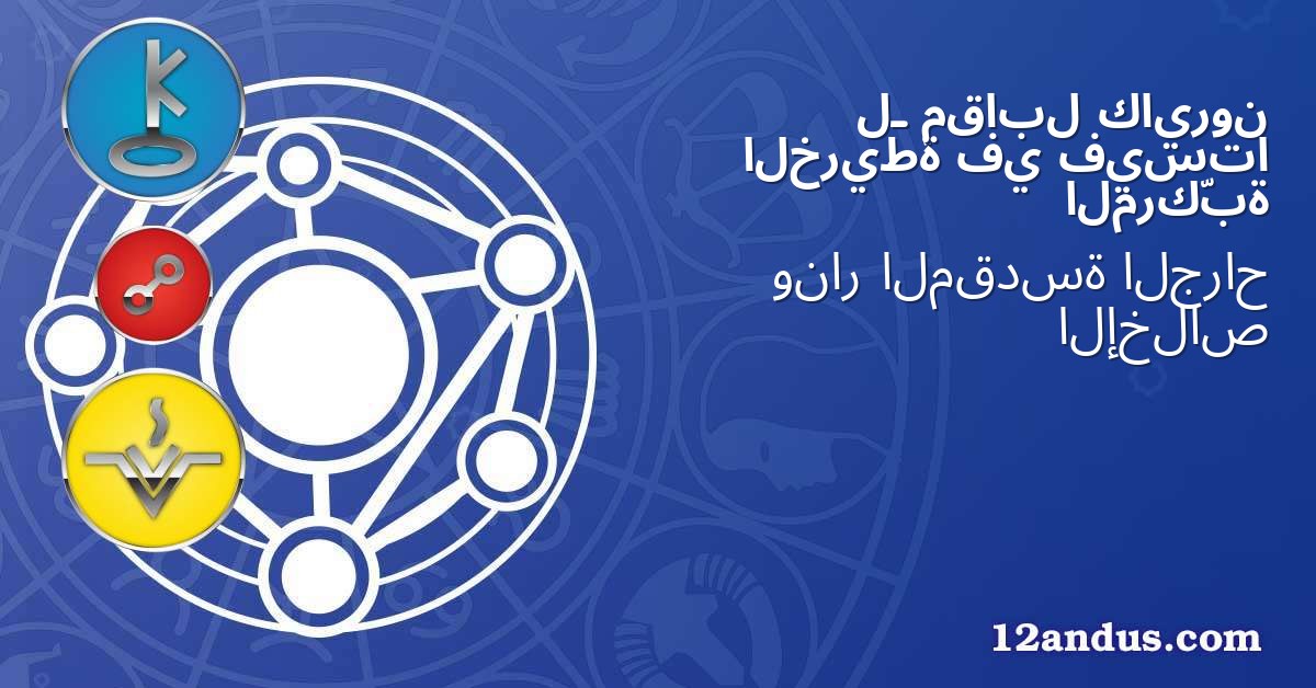 كايرون مقابل لـ فيستا في الخريطة المركّبة