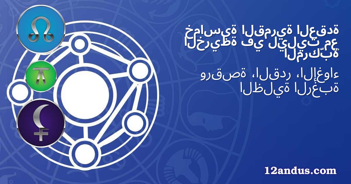 العقدة القمرية خماسية مع ليليث في الخريطة المركّبة