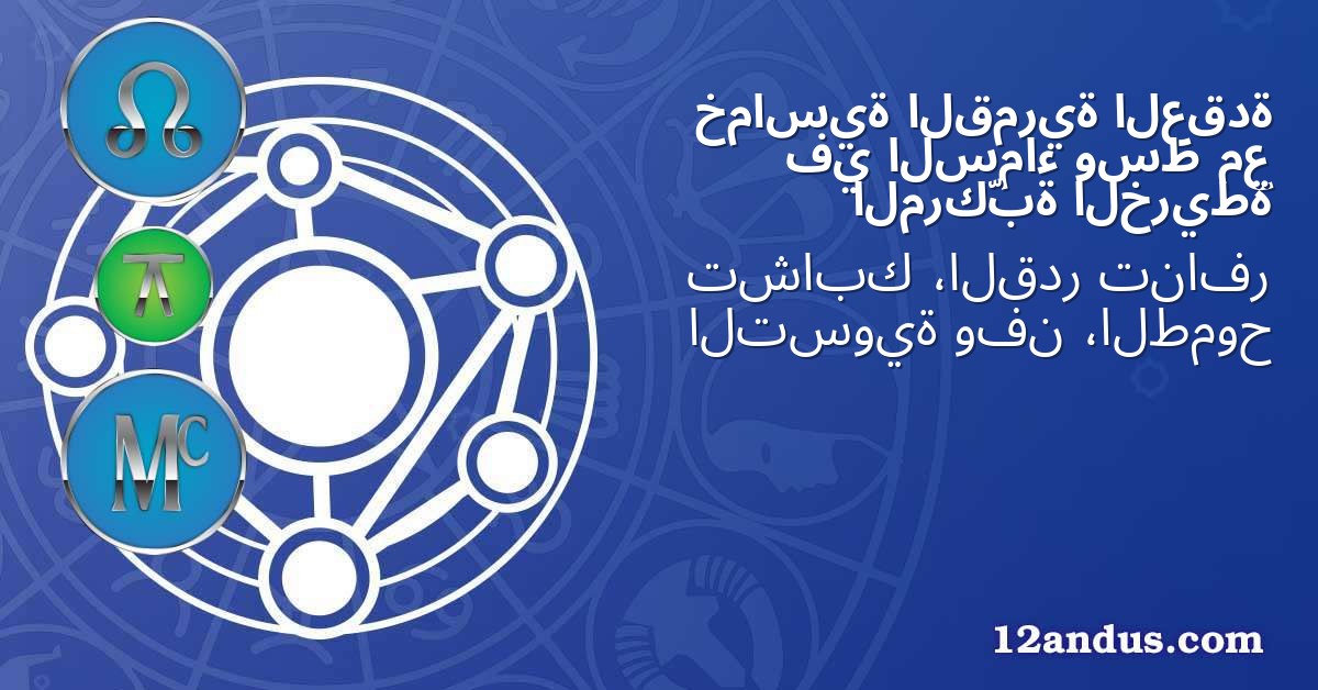 العقدة القمرية خماسية مع وسط السماء في الخريطة المركّبة