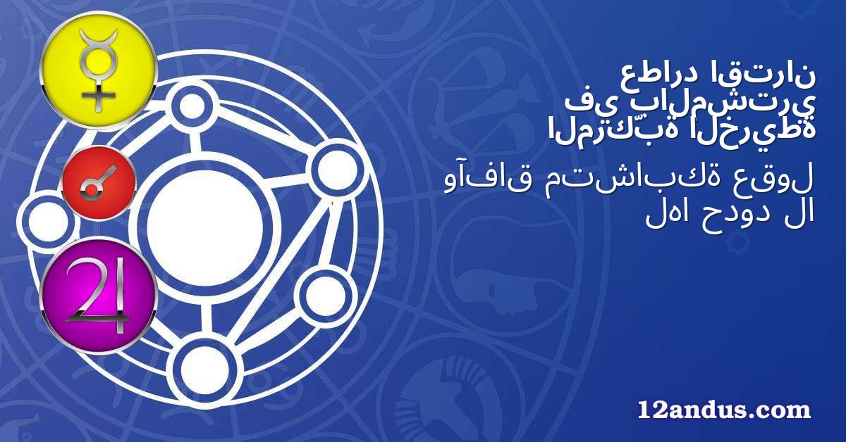 اقتران عطارد بالمشتري في الخريطة المركّبة