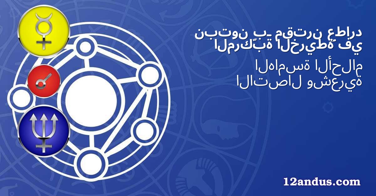عطارد مقترن بـ نبتون في الخريطة المركّبة