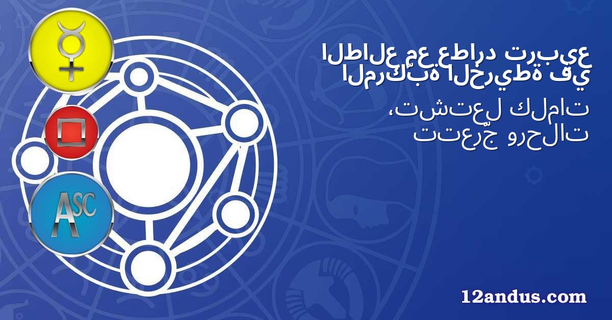 تربيع عطارد مع الطالع في الخريطة المركّبة