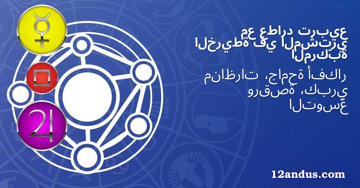 تربيع عطارد مع المشتري في الخريطة المركّبة