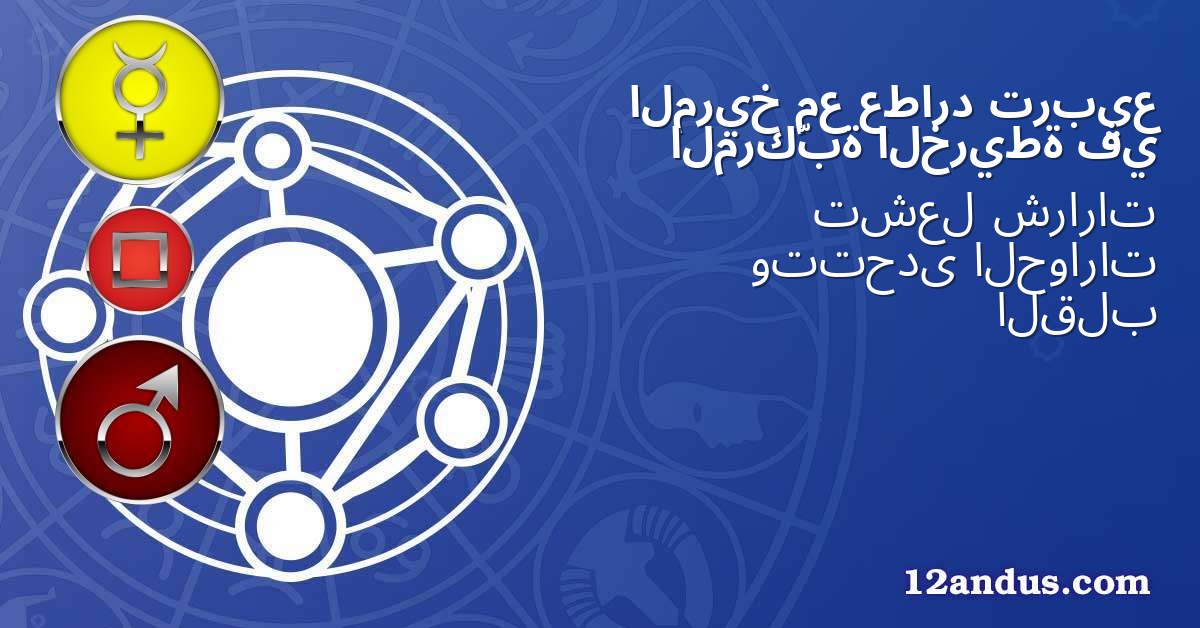 تربيع عطارد مع المريخ في الخريطة المركّبة