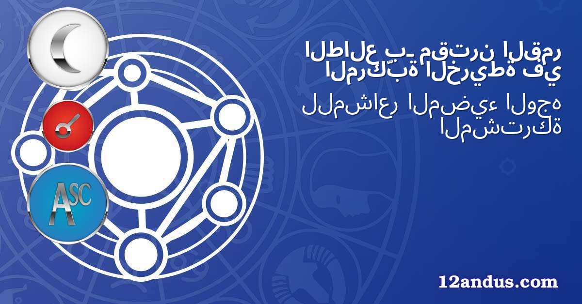 القمر مقترن بـ الطالع في الخريطة المركّبة
