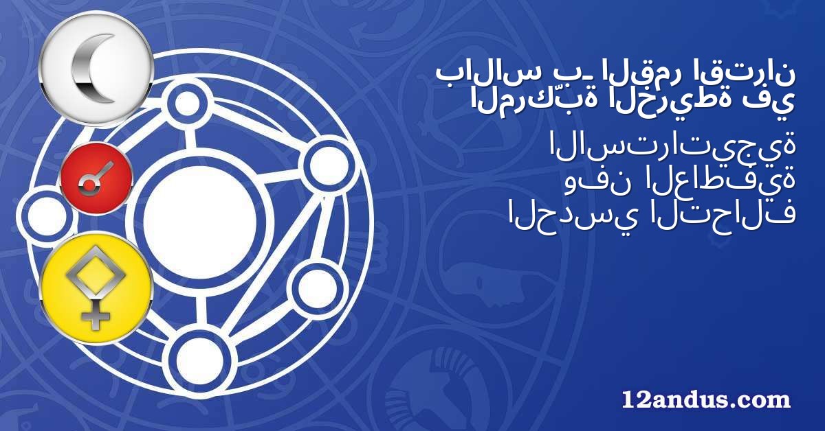 اقتران القمر بـ بالاس في الخريطة المركّبة