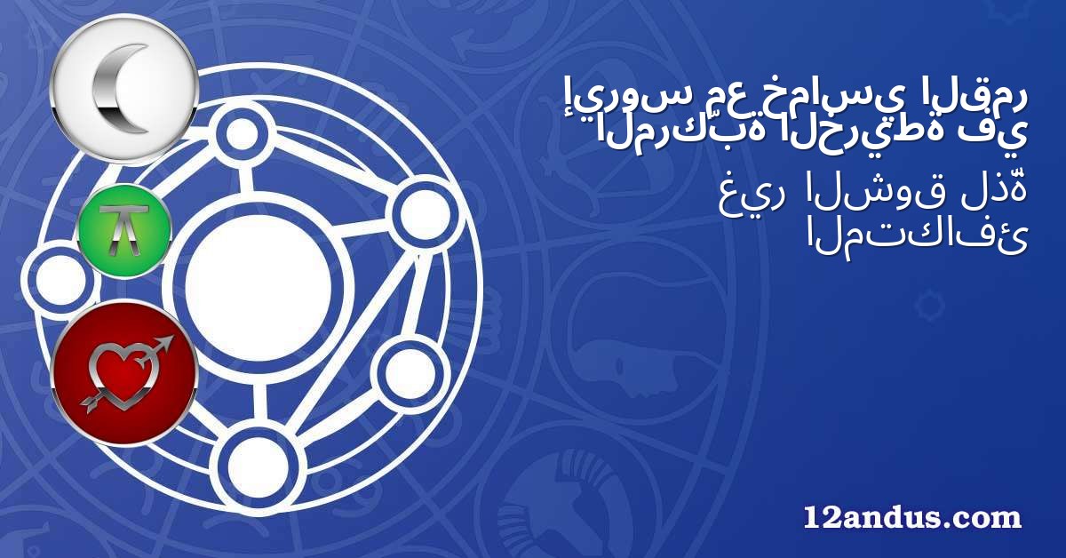 القمر خماسي مع إيروس في الخريطة المركّبة