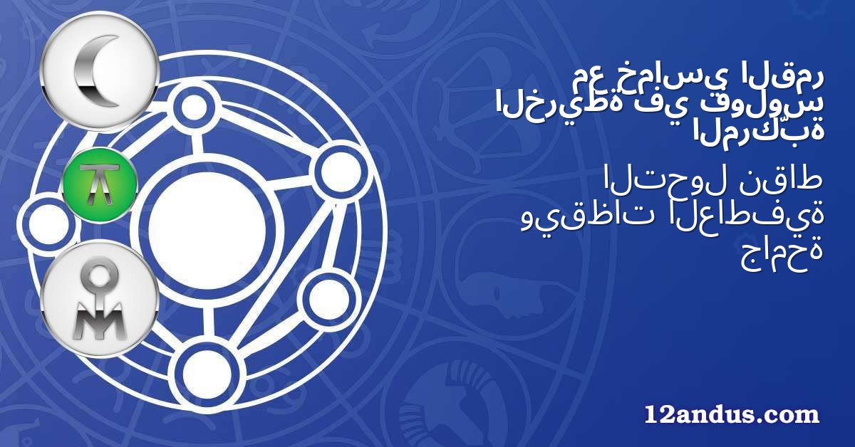 القمر خماسي مع فولوس في الخريطة المركّبة