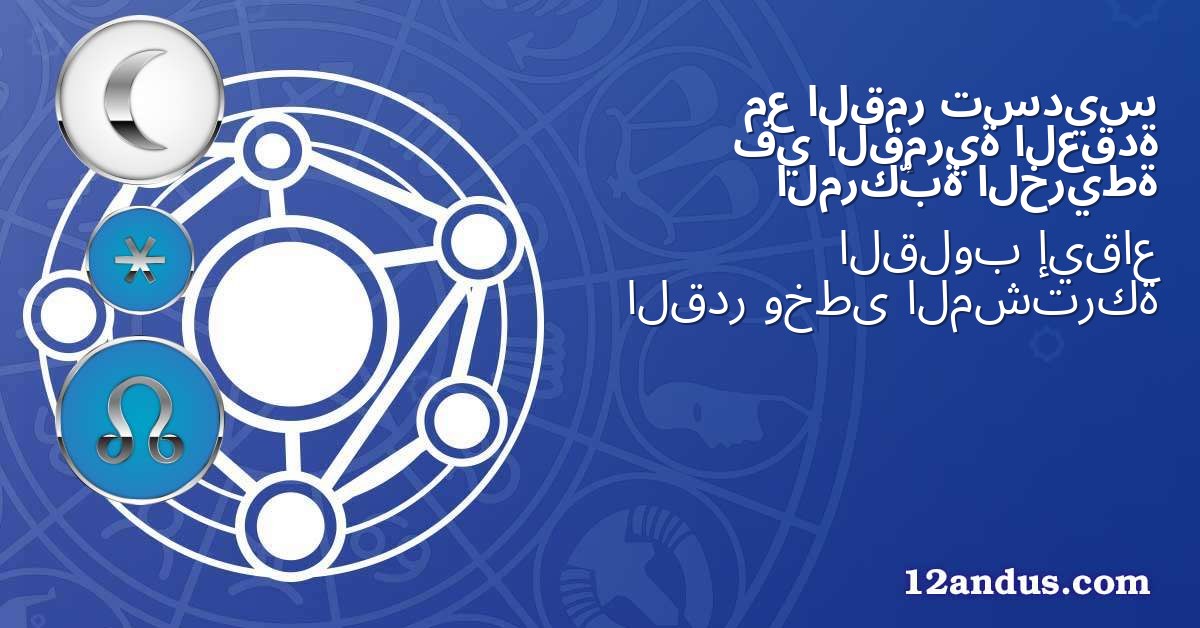 تسديس القمر مع العقدة القمرية في الخريطة المركّبة