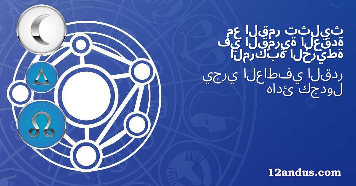 تثليث القمر مع العقدة القمرية في الخريطة المركّبة
