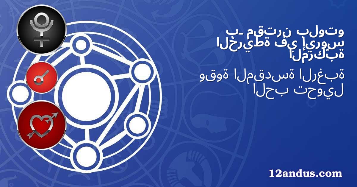 بلوتو مقترن بـ إيروس في الخريطة المركّبة