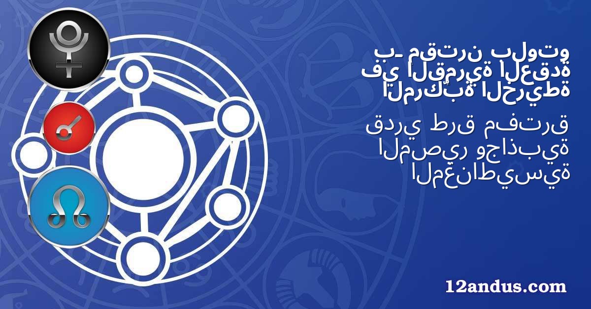بلوتو مقترن بـ العقدة القمرية في الخريطة المركّبة