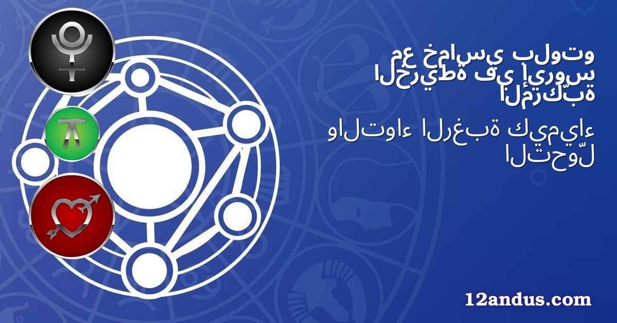 بلوتو خماسي مع إيروس في الخريطة المركّبة