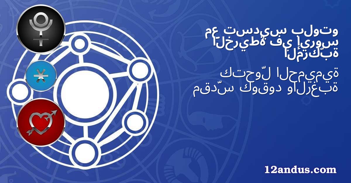 بلوتو تسديس مع إيروس في الخريطة المركّبة