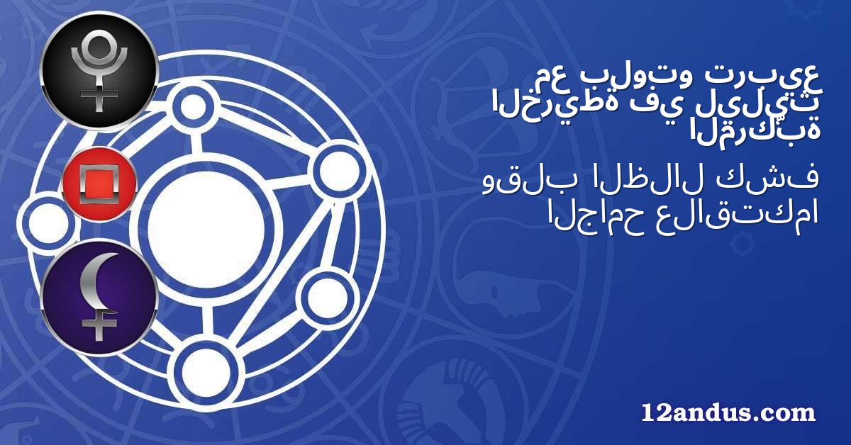 تربيع بلوتو مع ليليث في الخريطة المركّبة