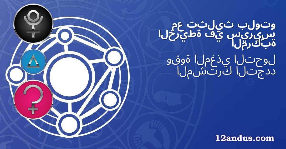 بلوتو تثليث مع سيريس في الخريطة المركّبة
