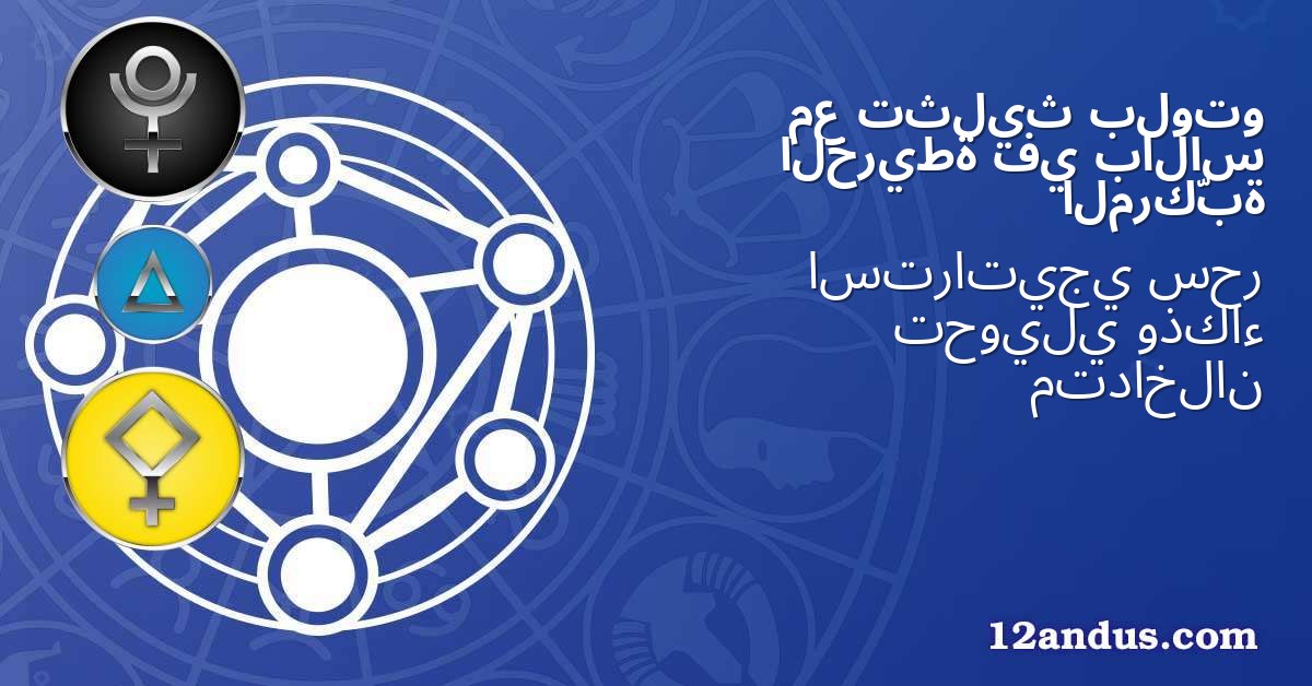 بلوتو تثليث مع بالاس في الخريطة المركّبة