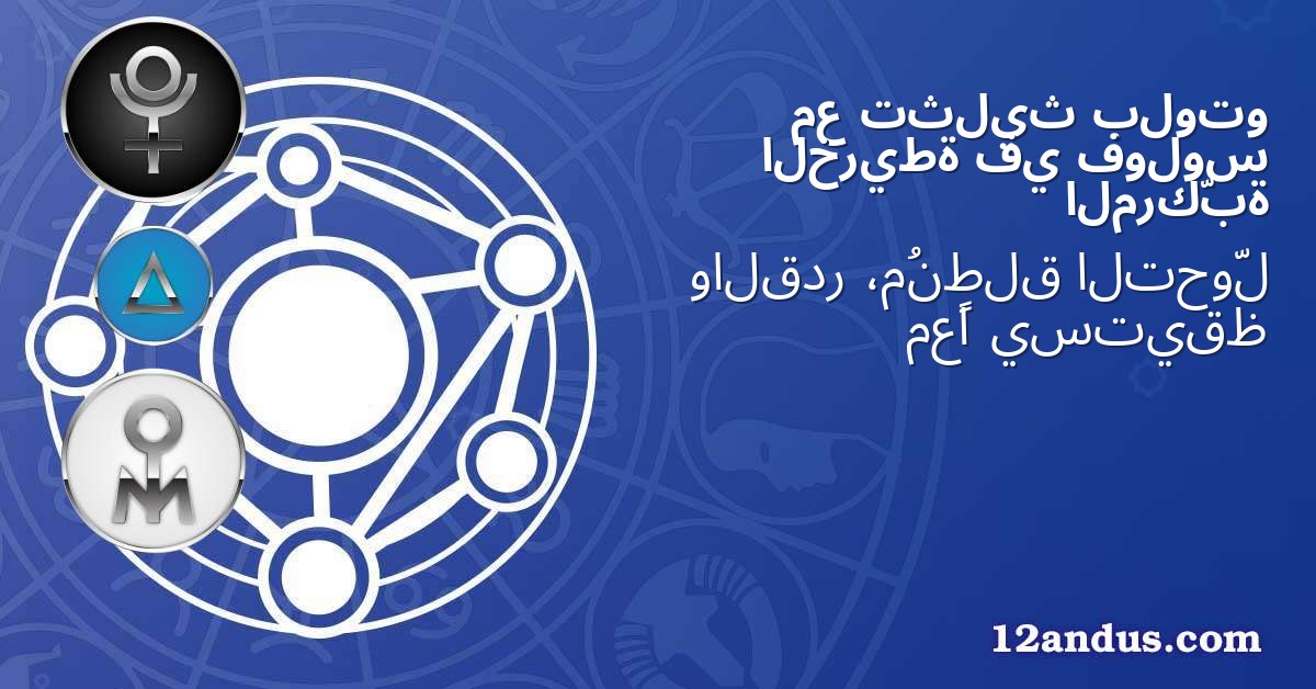 بلوتو تثليث مع فولوس في الخريطة المركّبة