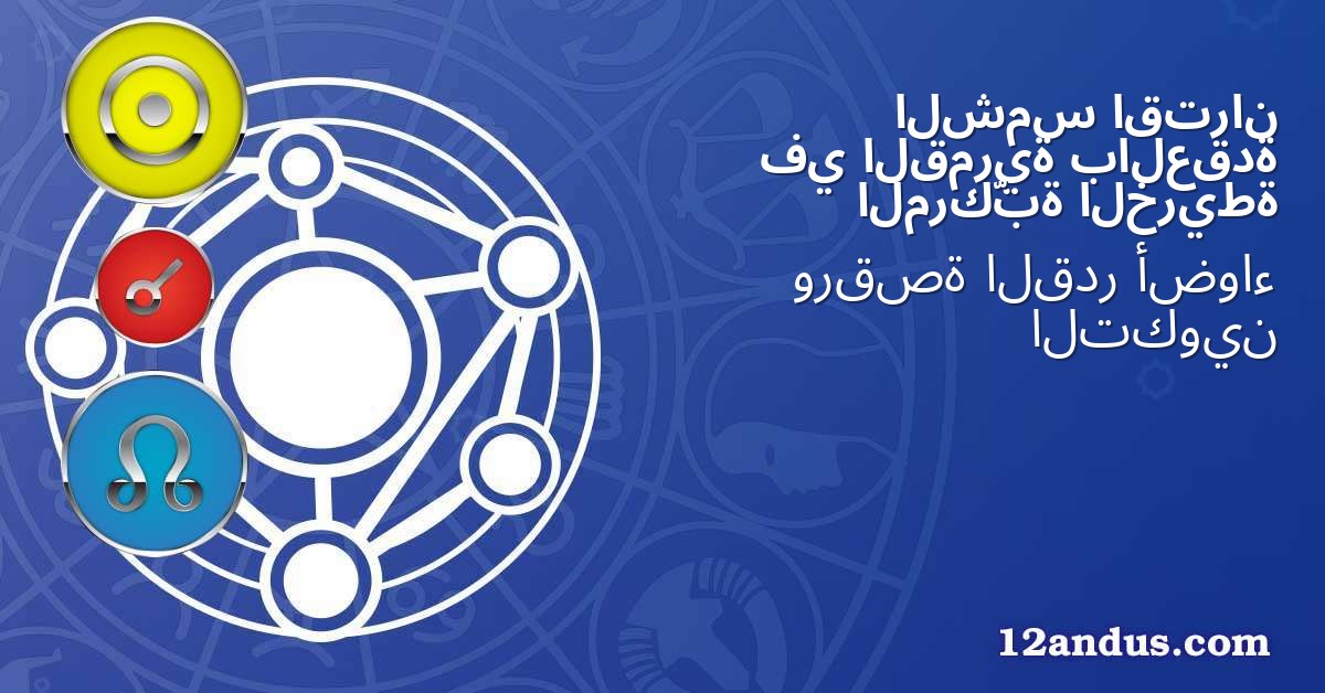 اقتران الشمس بالعقدة القمرية في الخريطة المركّبة