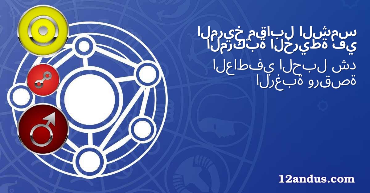 الشمس مقابل المريخ في الخريطة المركّبة