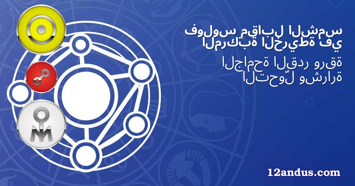 الشمس مقابل فولوس في الخريطة المركّبة