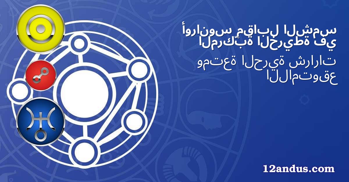 الشمس مقابل أورانوس في الخريطة المركّبة