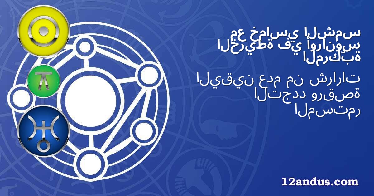 الشمس خماسي مع أورانوس في الخريطة المركّبة