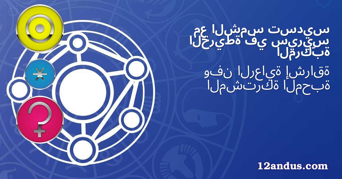 تسديس الشمس مع سيريس في الخريطة المركّبة