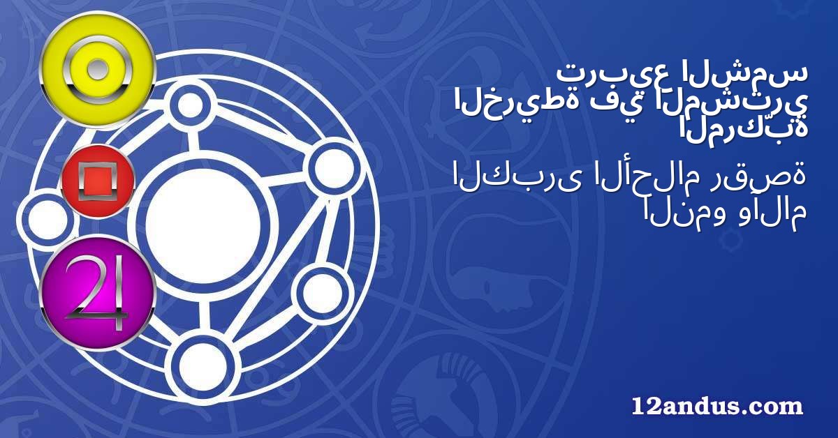 الشمس تربيع المشتري في الخريطة المركّبة