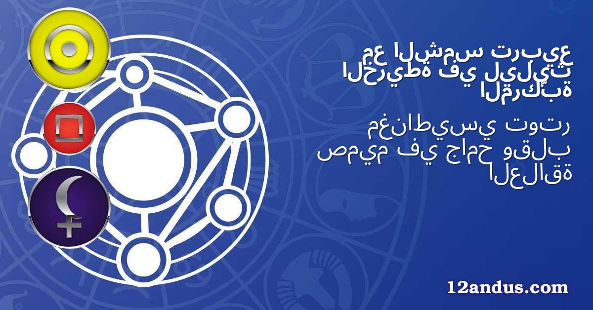 تربيع الشمس مع ليليث في الخريطة المركّبة